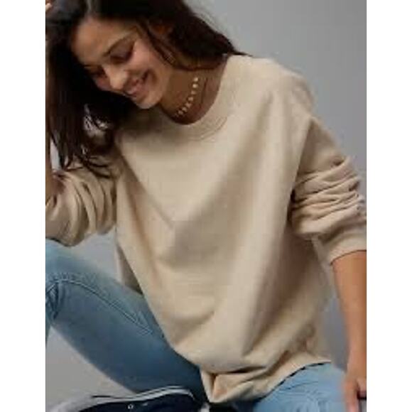 aerie Tops - Aerie Oversized  Crew Neck Sweatshirt